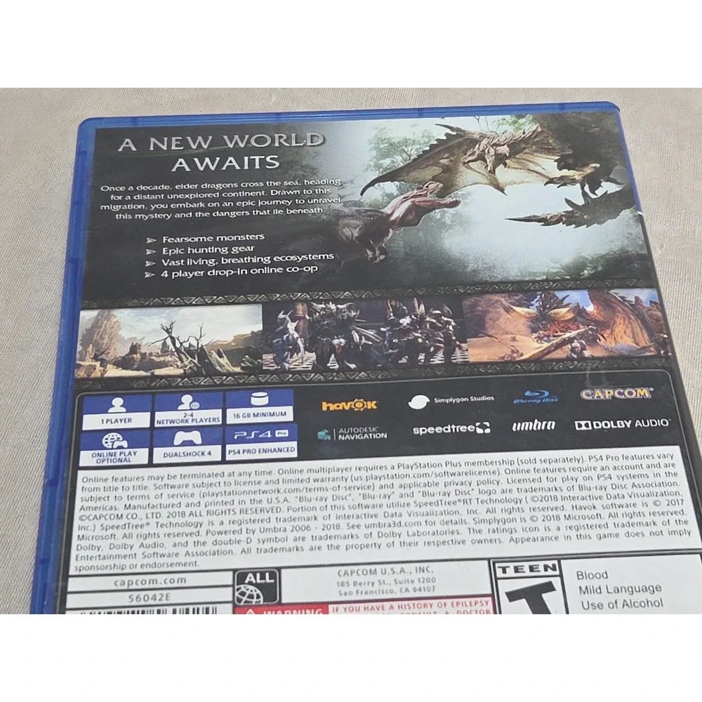 Monster Hunter World - (PS4, 2018)‎